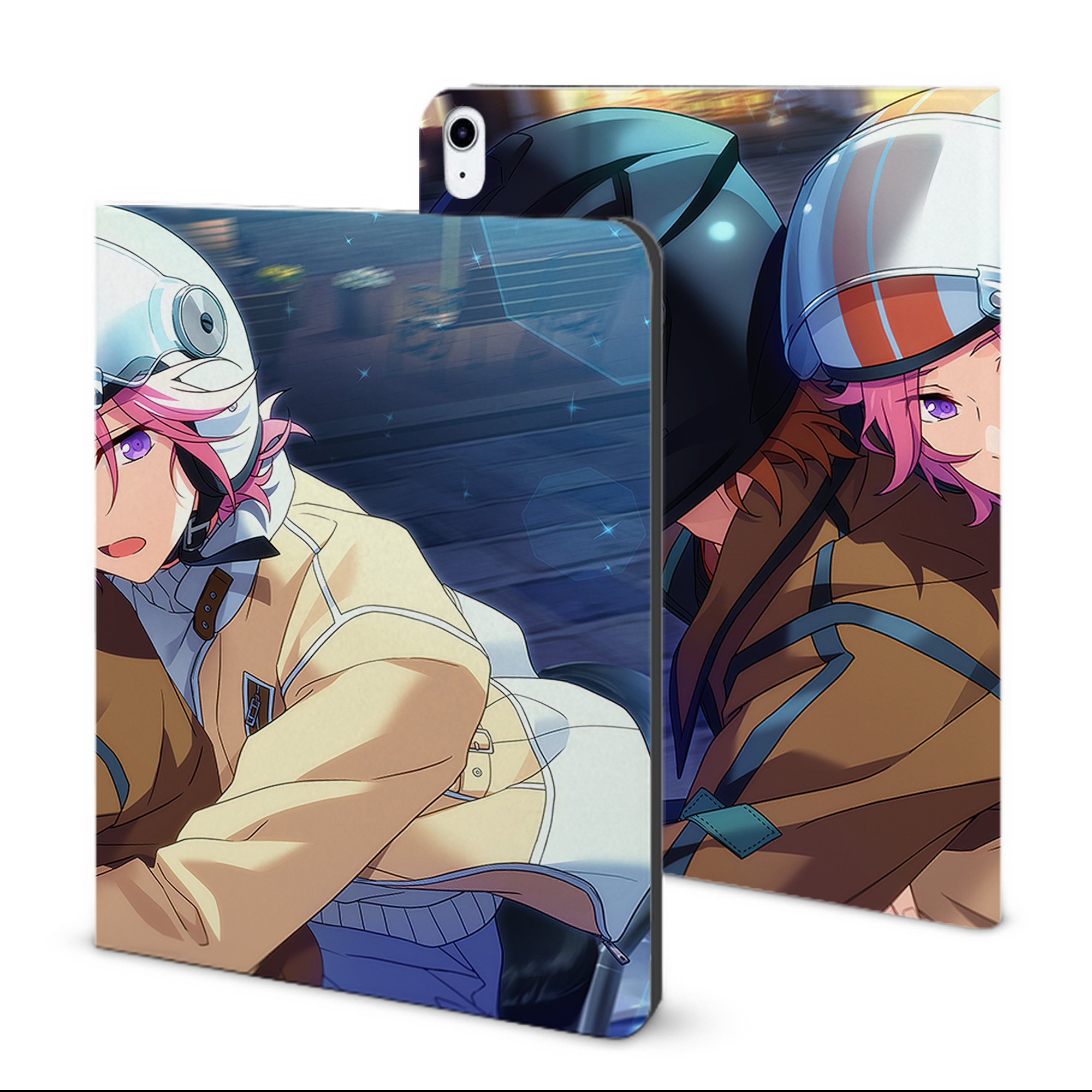 （画像用） あんさんぶるスターズ! Ensemble Stars IPad ケース ブック型 PUレザー TPU 耐衝撃 軽量 薄型 ペン収納なし 全面保護 IPad 各モデル対応